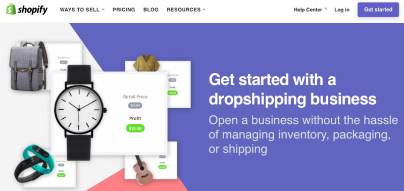 Shopify drop shipping